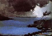 Storm approaching Winslow Homer